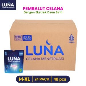 LUNA Menstrual Pants - Pembalut Celana Menstruasi All Size M-XL 2pcs [KARTON]